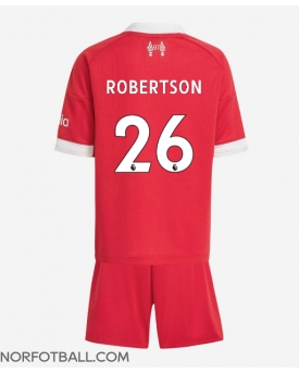 Billige Fotballdrakt Liverpool Andrew Robertson #26 Replika Hjemmedraktsett Barn 2025-26 Kortermet (med bukser)